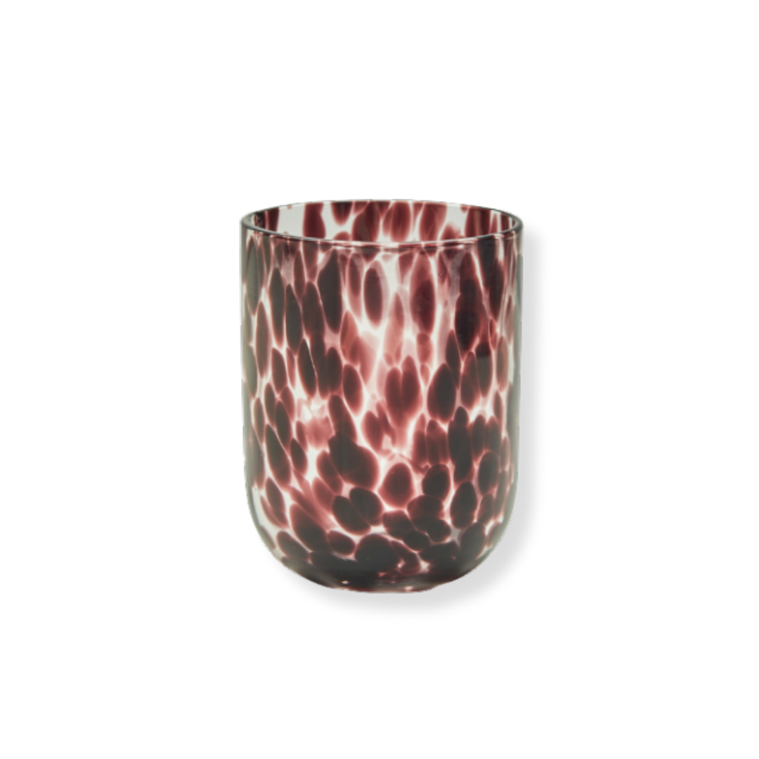 Rent: Dappled Burgundy Tumbler (10cm)