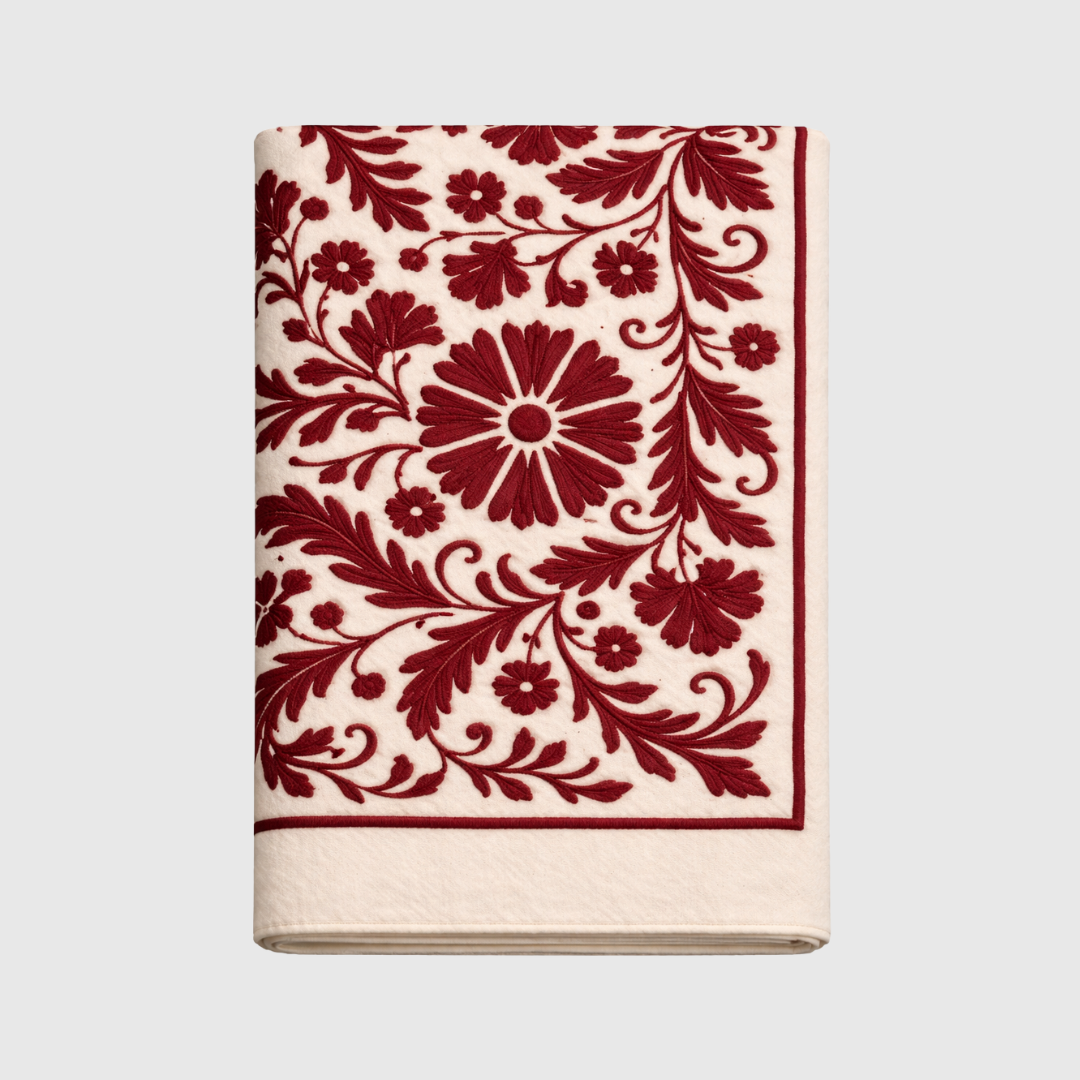 Scarlett Suzani Embroidered Tablecloth - 180x300cm