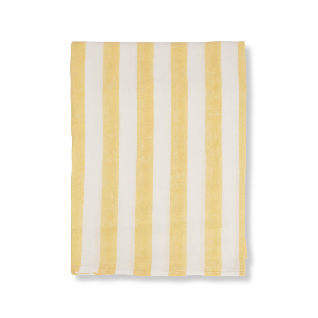 Wholesale: Positano Yellow - Stripe Tablecloth