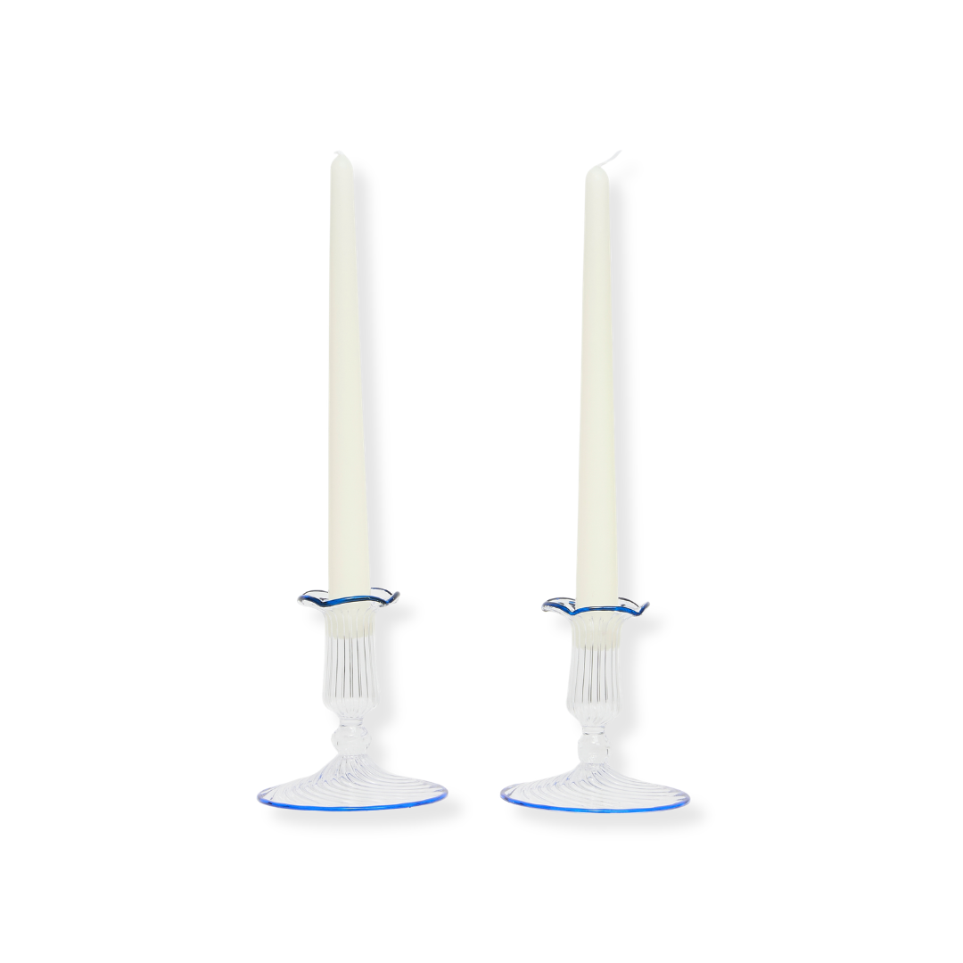 Rent: Blue Isla Candle Holder (10cm)