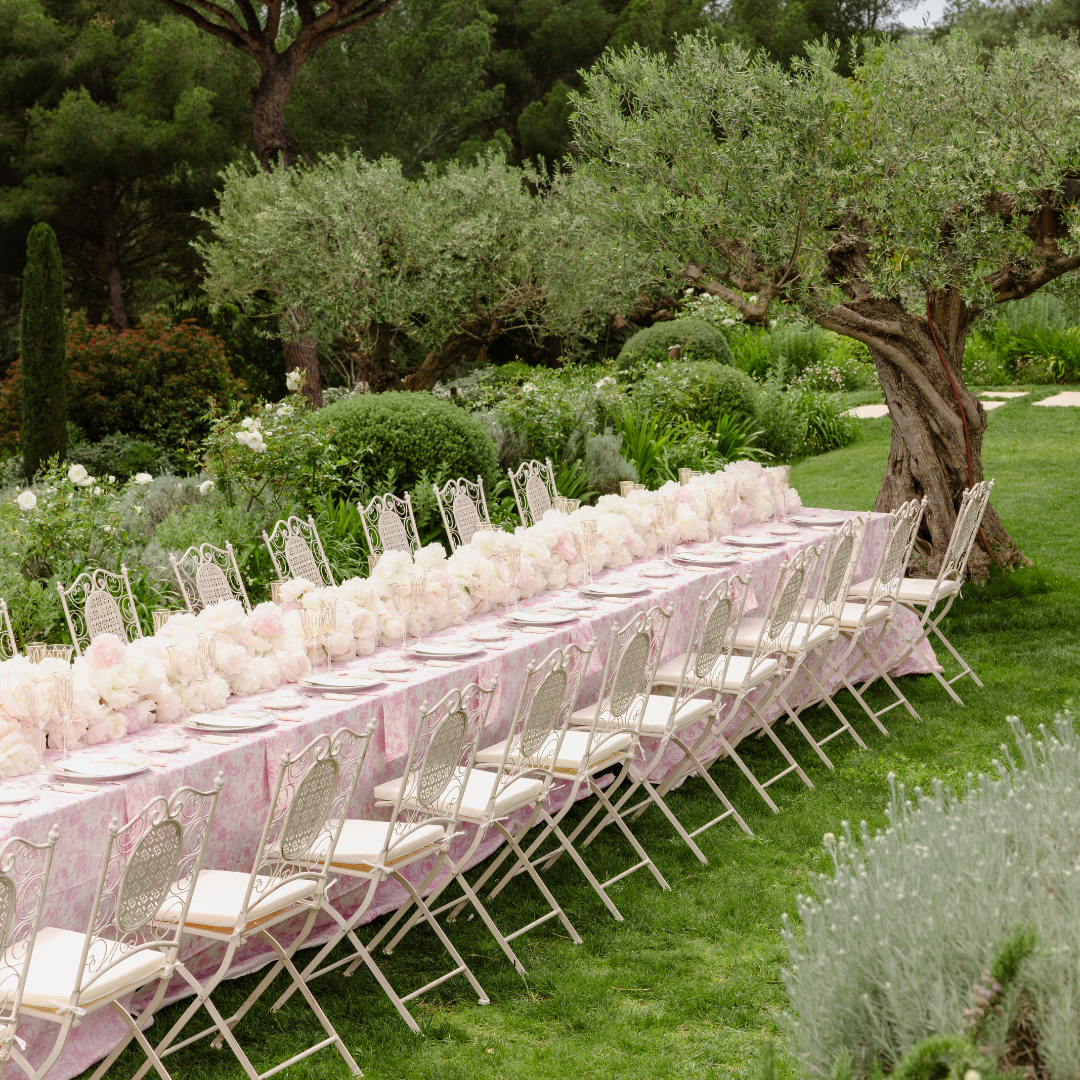 Rent: Allegra Pink Tablecloth