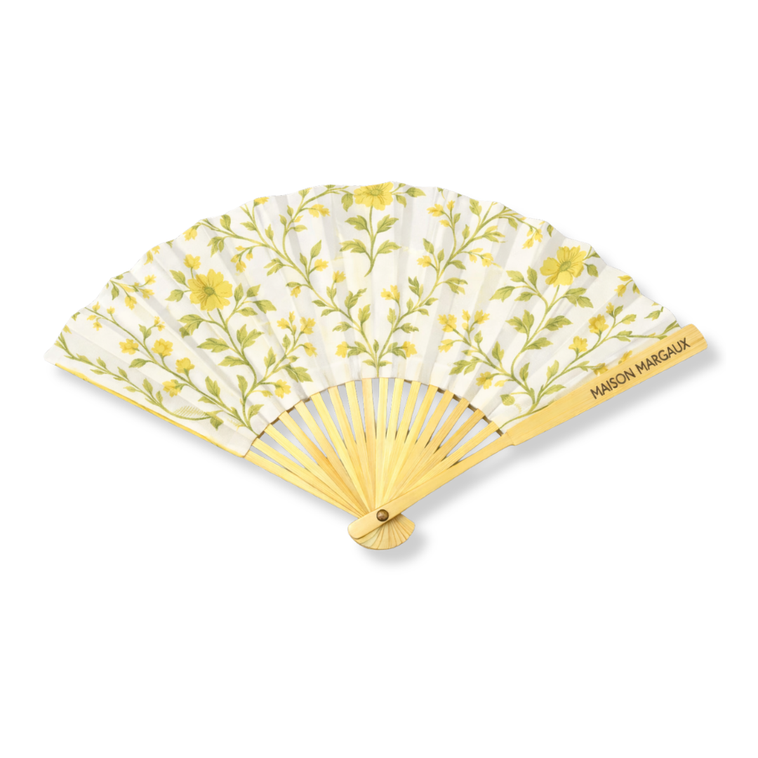 Made To Order: Yellow Meadow Paper Fans (Pack of 10)