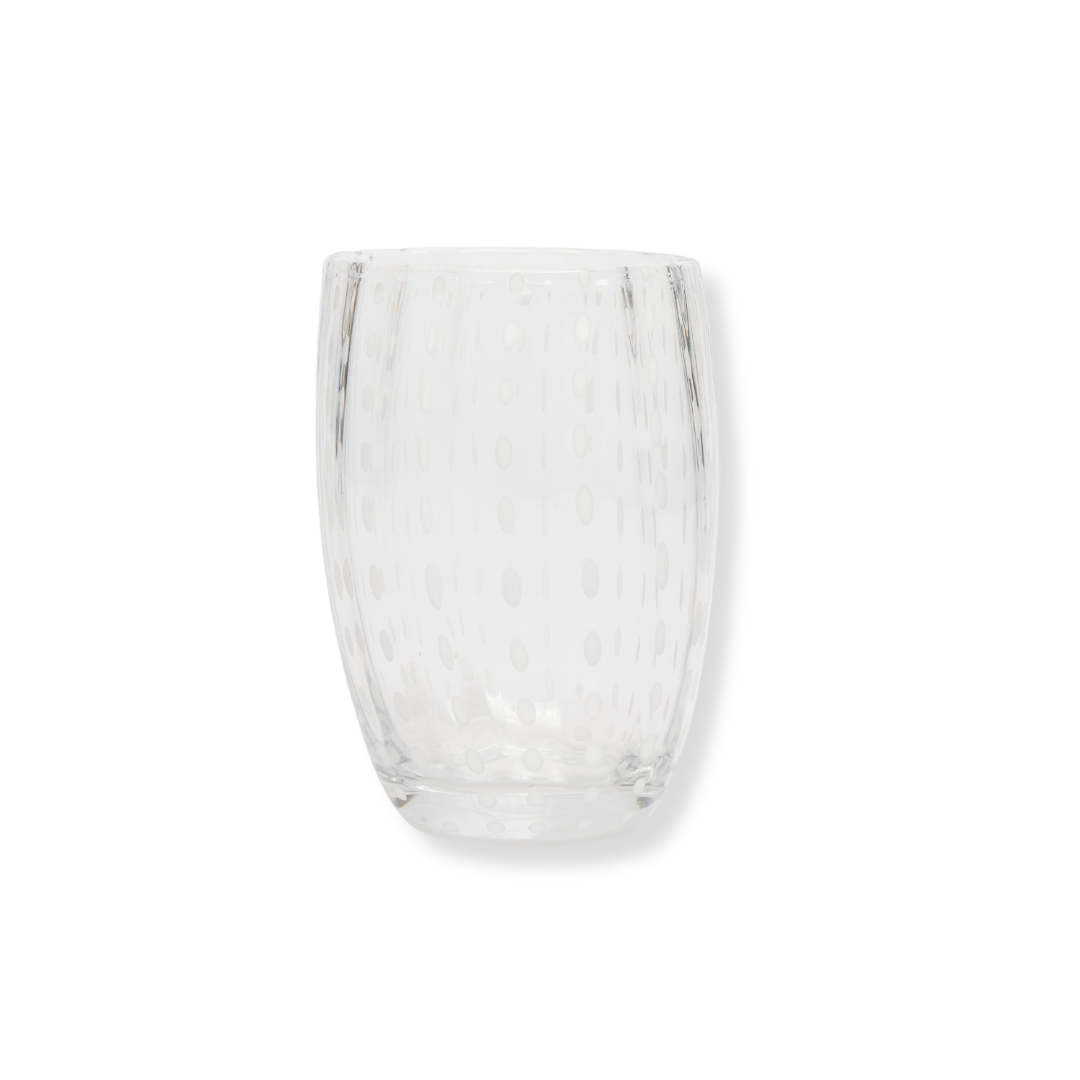Rent: White Speckled Tumbler (11cm)