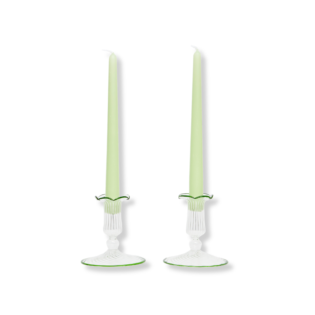 Rent: Green Isla Candle Holder (10cm)