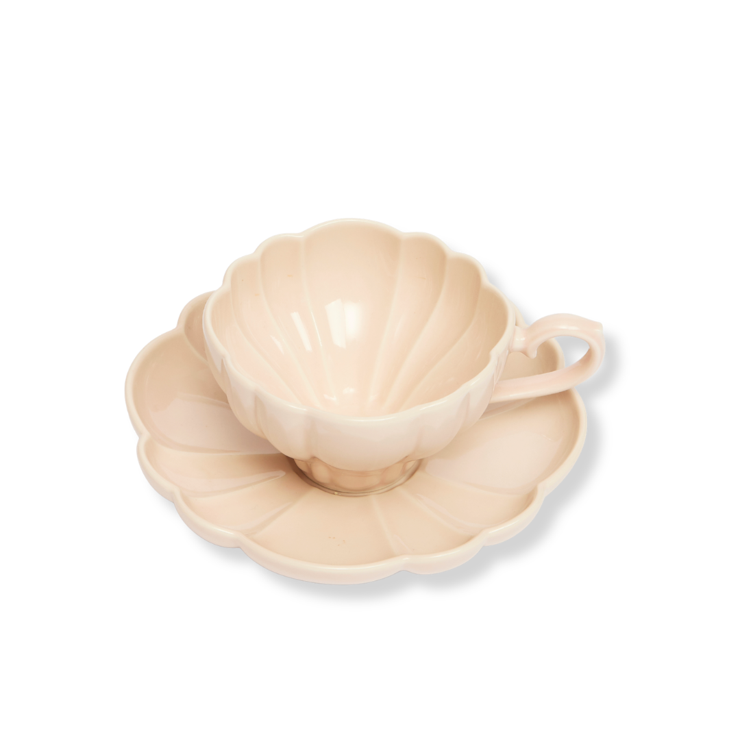 Rent: Blossom Pink Teacup & Saucer