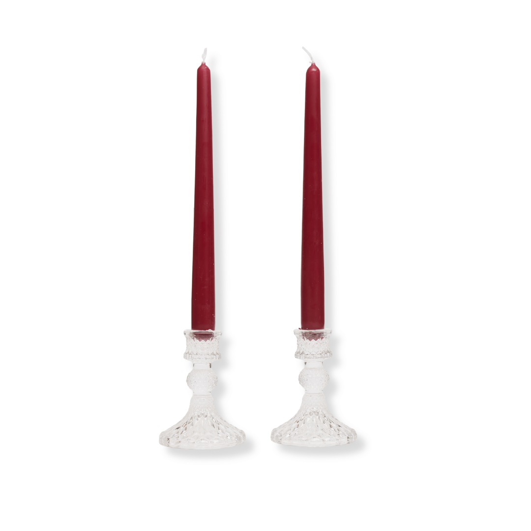Rent: Clear Crystal Candle Holder (10.5cm)