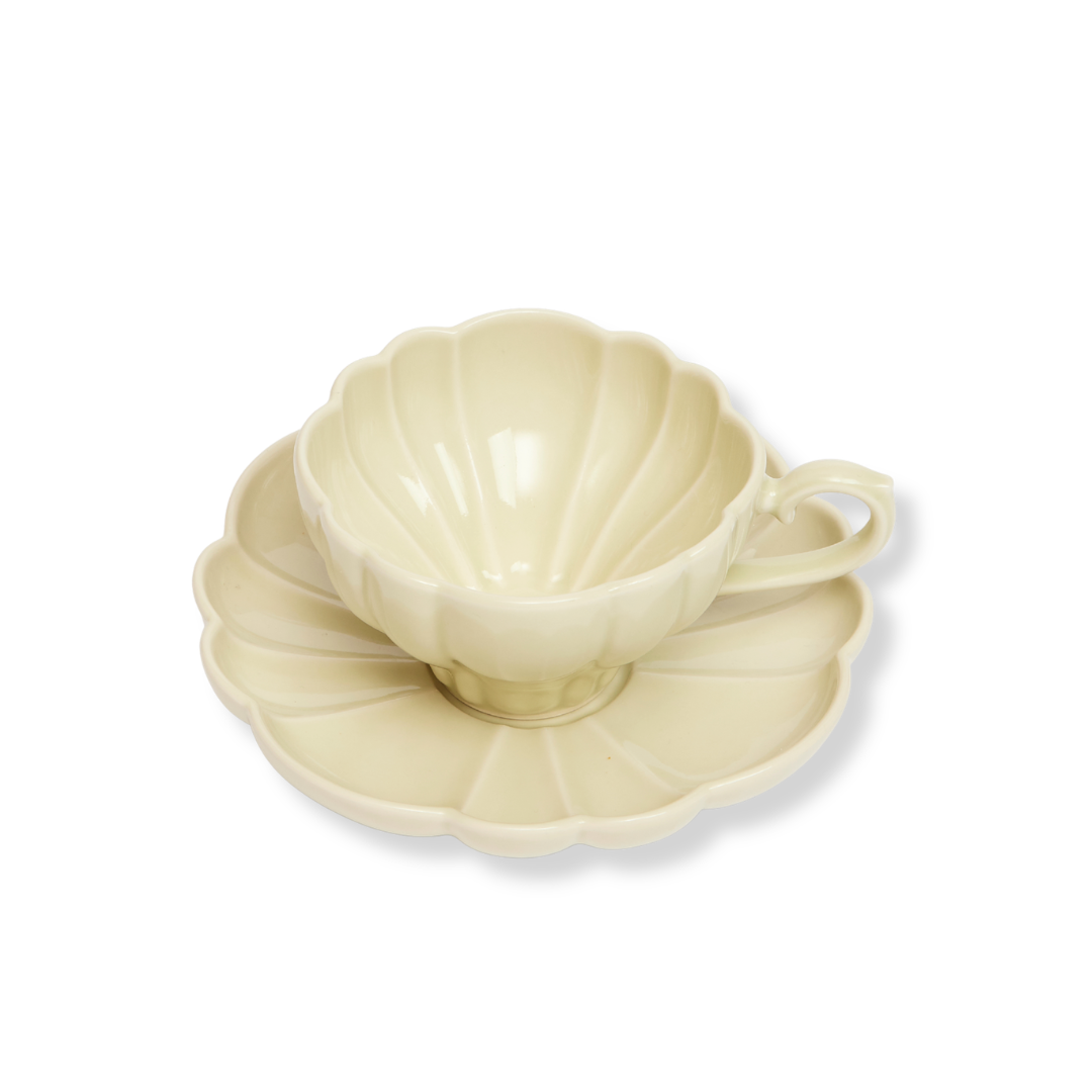 Rent: Blossom Green Teacup & Saucer