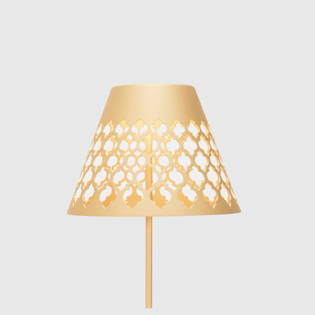 Rent: Gold Table Lamp & Orna Lampshade