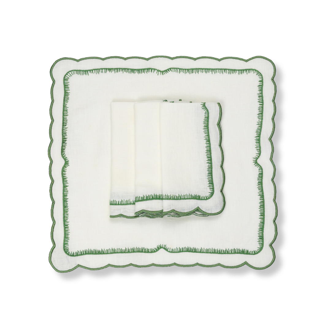 Rent: Safiya Green Napkin (40x40cm)