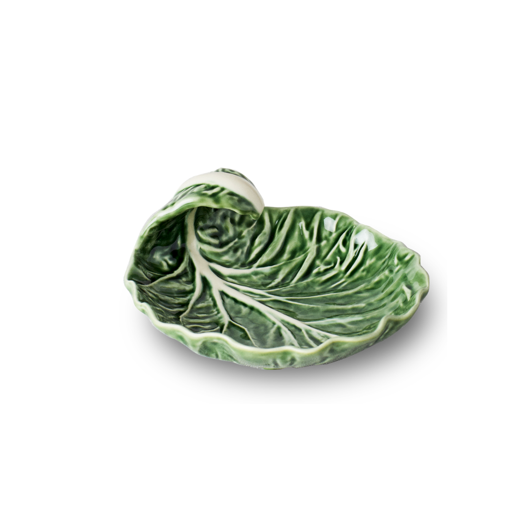Rent: Small Green Cabbage Leaf Dish (18.5cm)