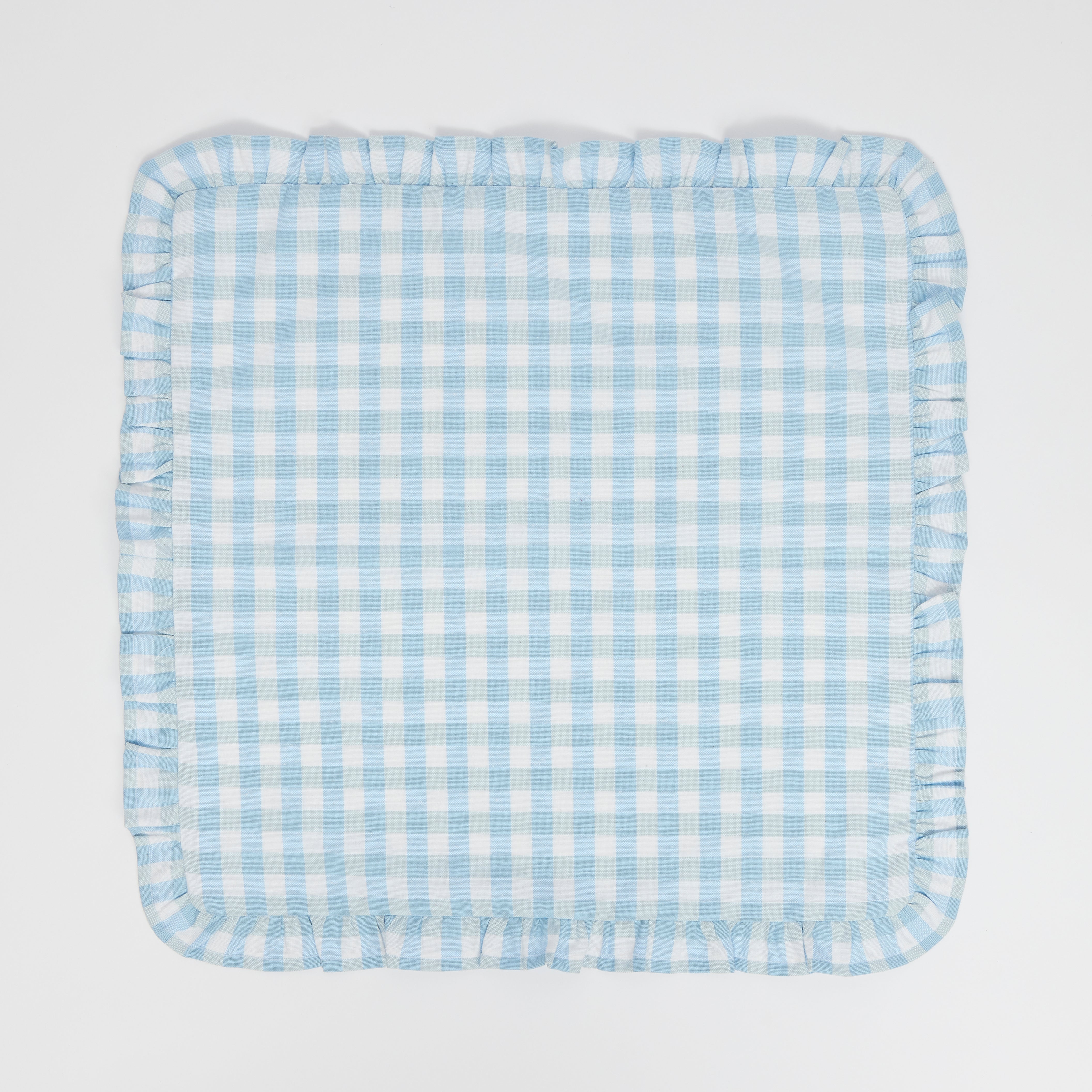 Soft Blue Gingham Placemats (set of 4)