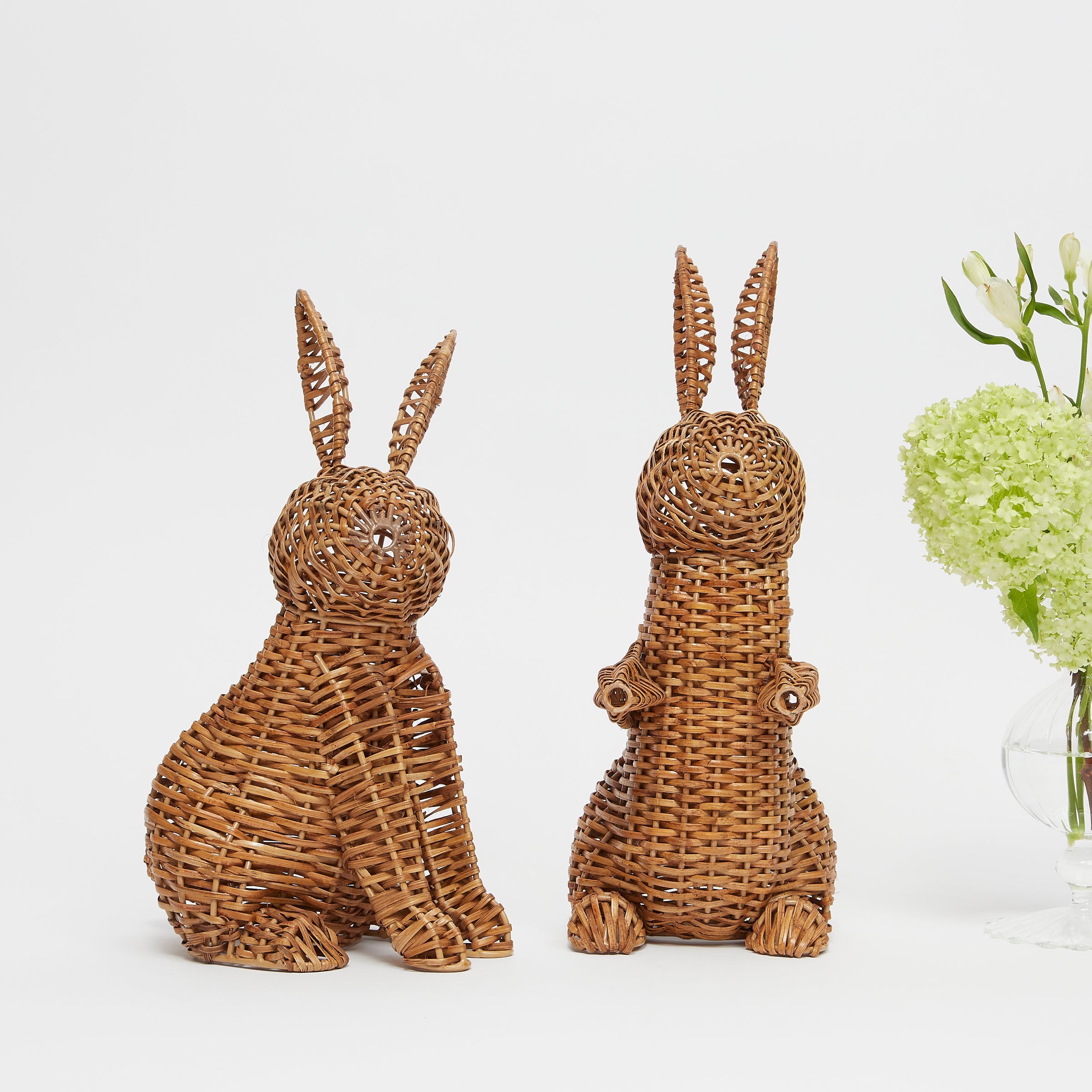 Rattan Bunnies (pair)