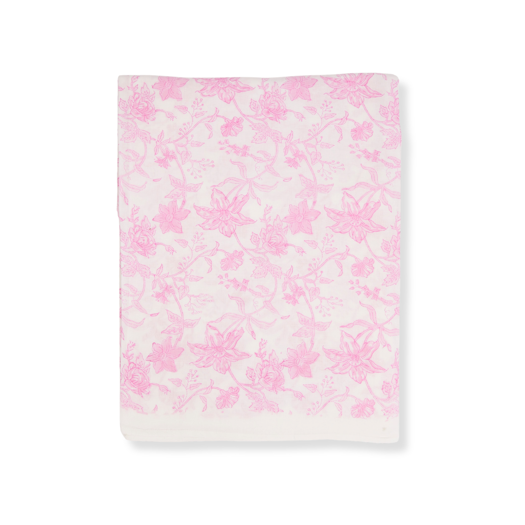 Rent: Allegra Pink Tablecloth