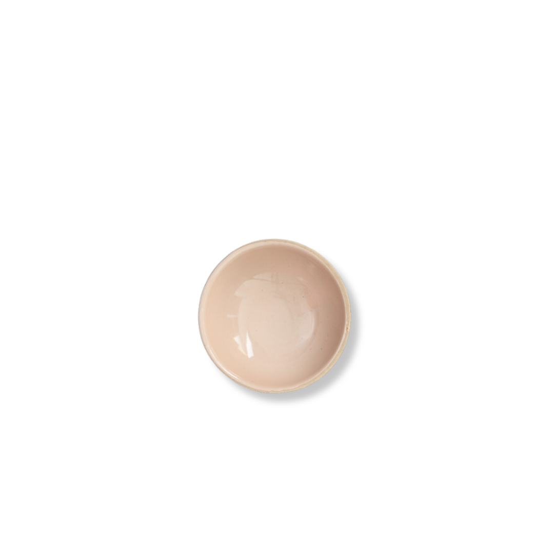 Rent: Tiny Pink Shell Bisque Bowl (6.4cm)