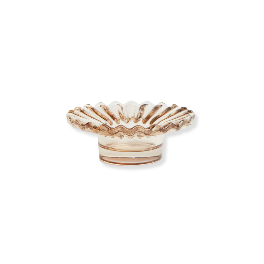 Rent: Ochre Flower Tealight Holder (4cm)