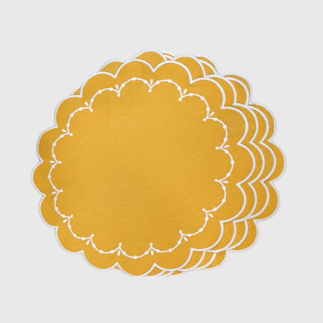 Sammie Yellow Placemat (set of 5) - Preloved