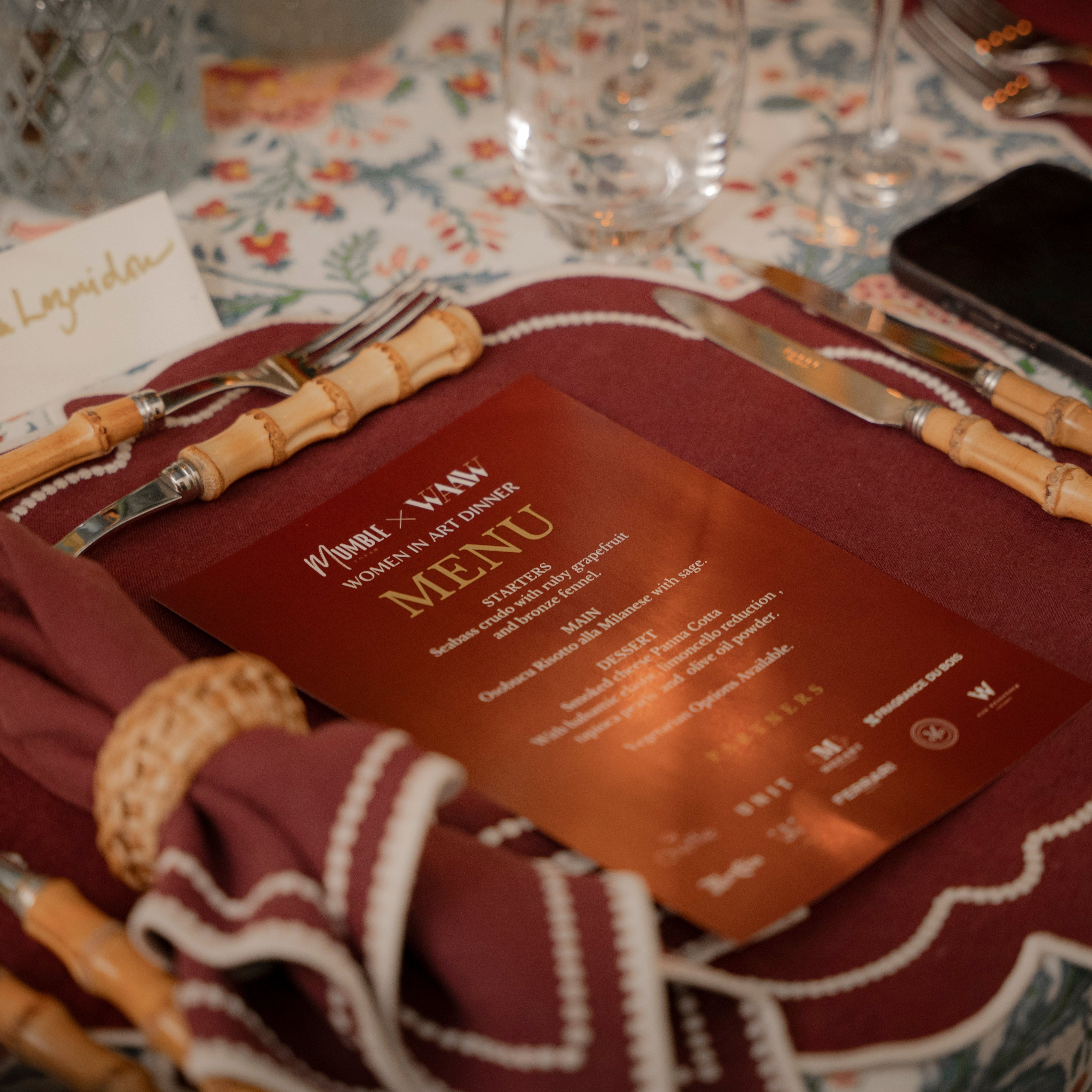 Rent: Abigail Burgundy Placemat