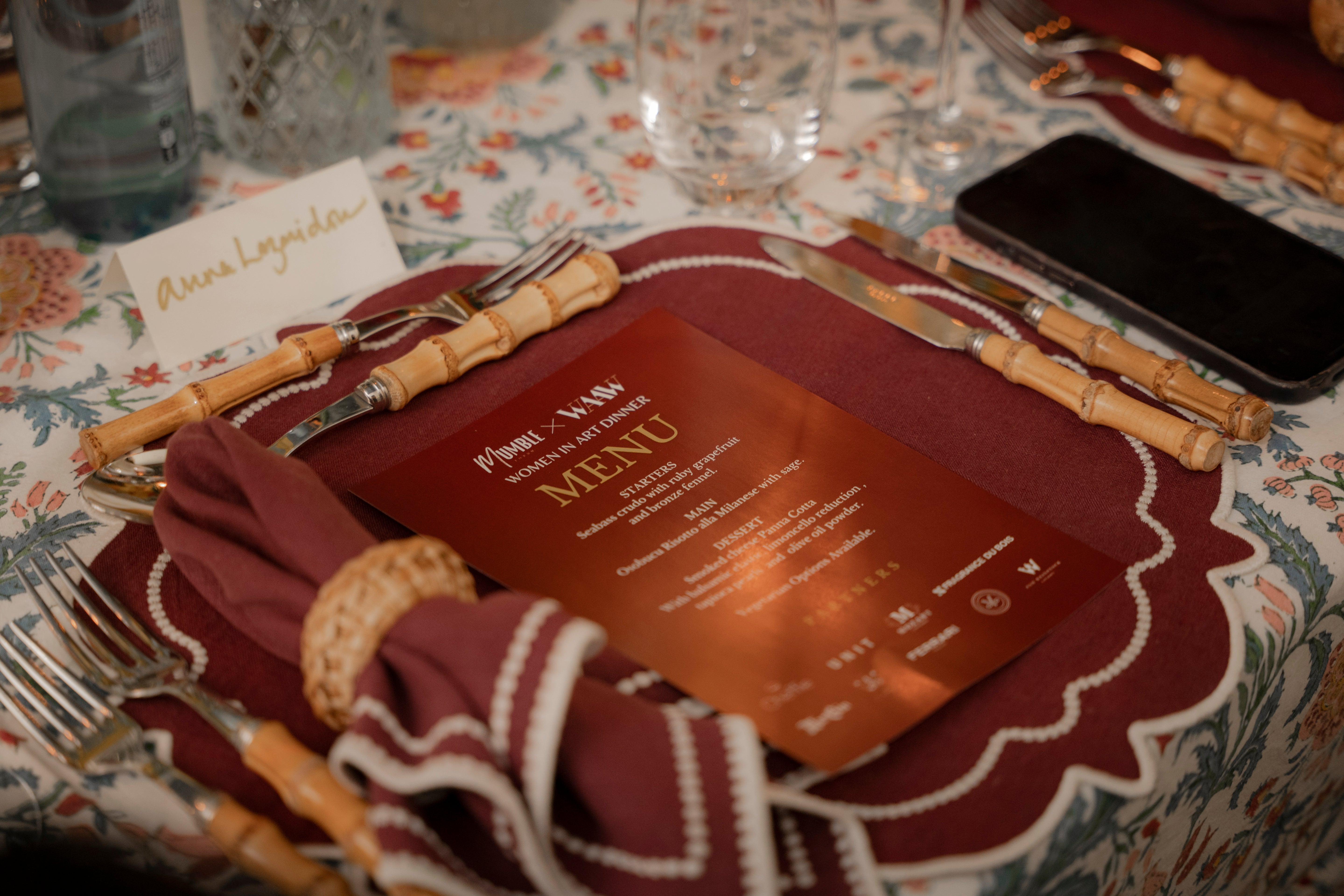 Rent: Abigail Burgundy Placemat