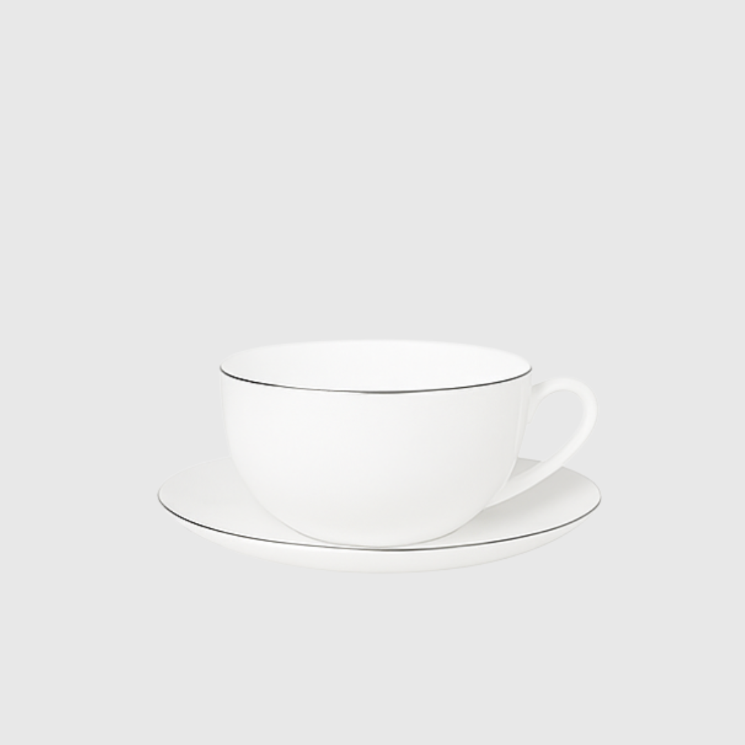 Selene Silver Teacup - 6 x 10.7cm