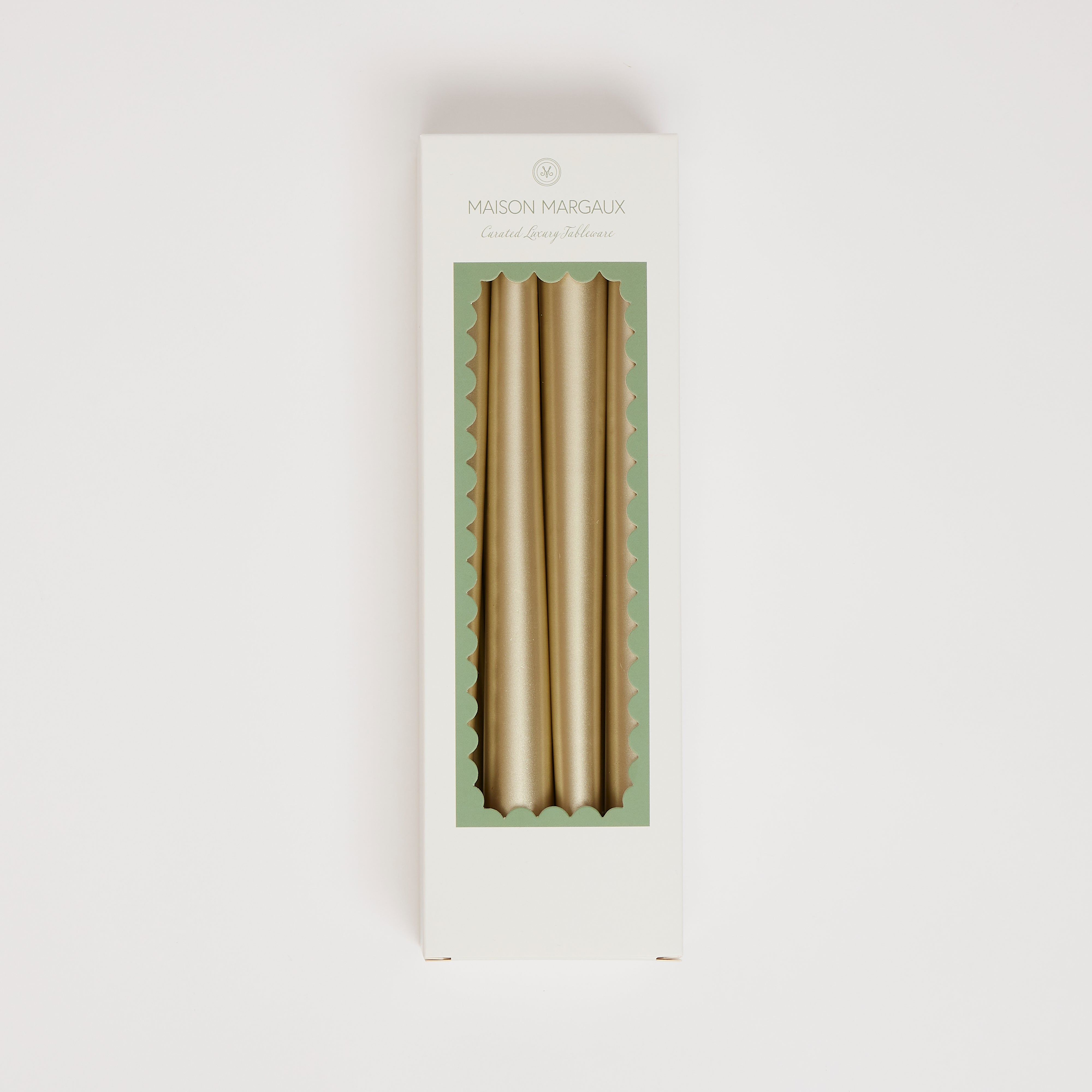 Gold Tapered Candles (set of 8)