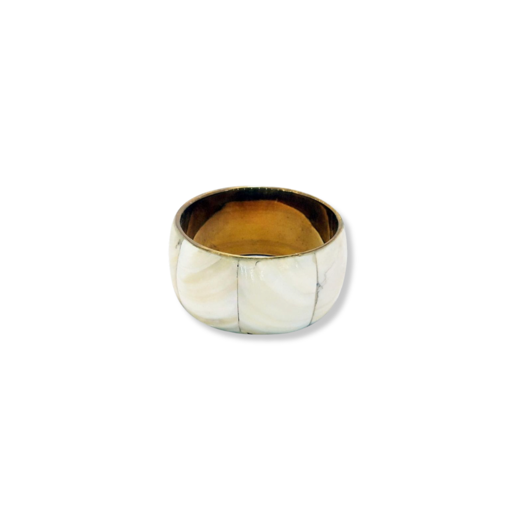 Rent: Brass Pearl Napkin Holder