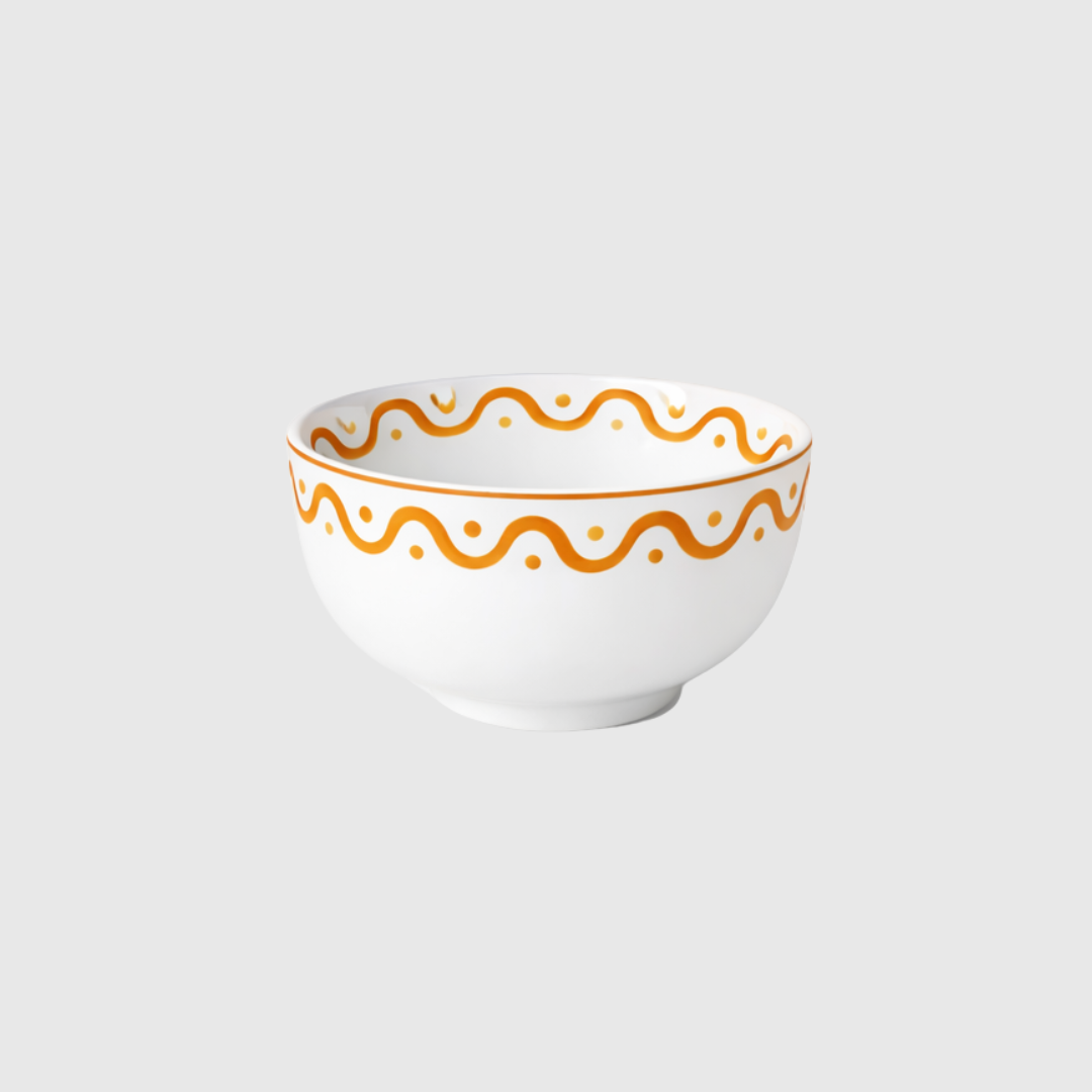 Wave Amber Bowl - 13.5cm