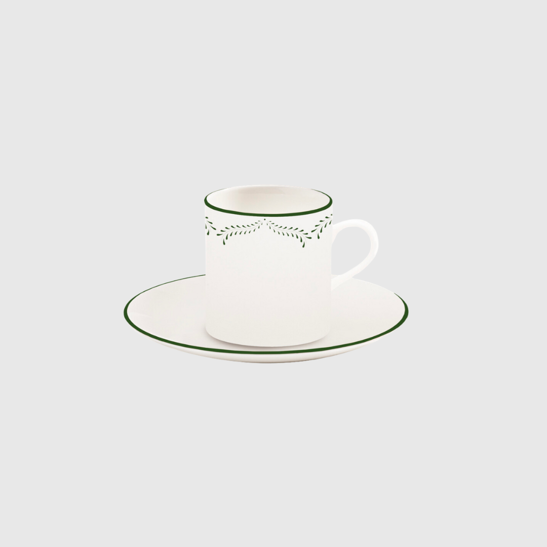 Margaux Olive Coffee Cup & Saucer - 6.5cm