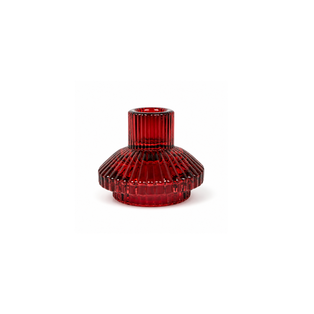 Rent: Burgundy Ribbed Tealight Holder