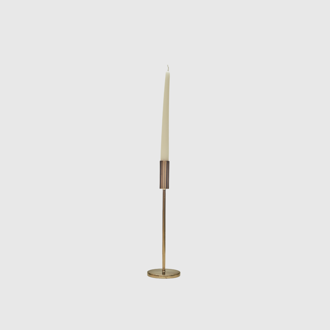 Rent: Gold Flute Candle Holder