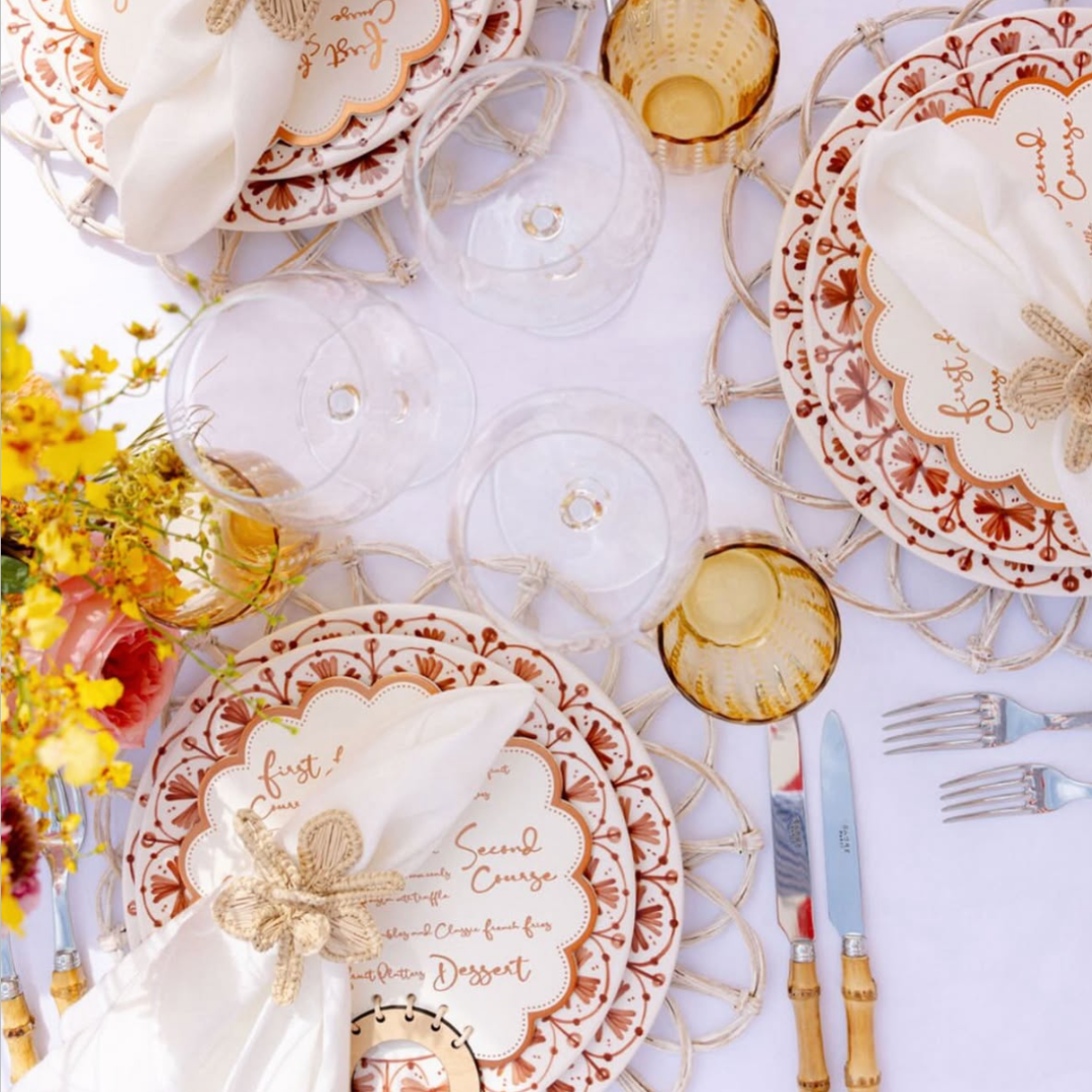 Rent: White Portofino Placemat (34cm)