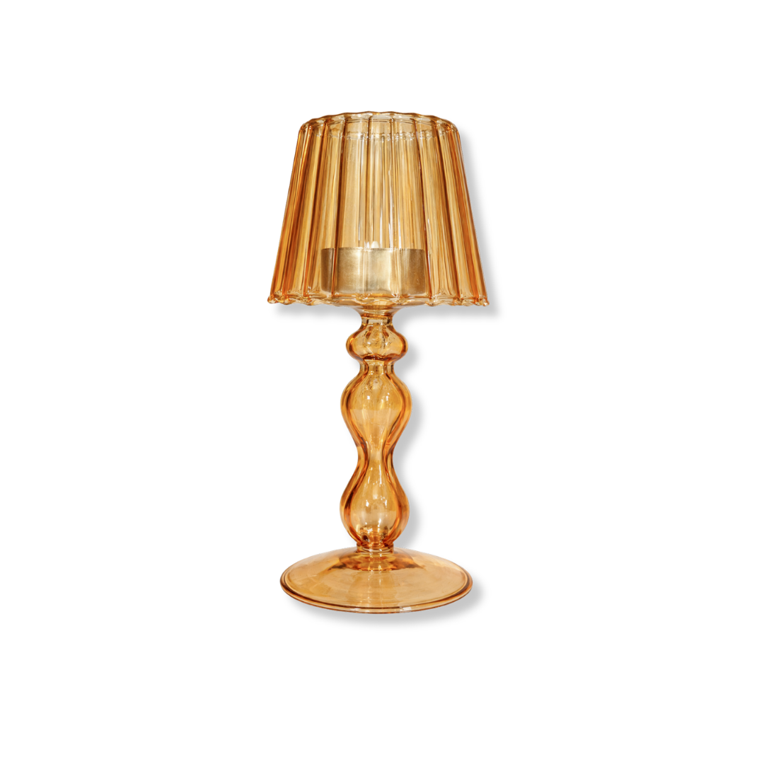 Rent: Orange Tealight Lamp Holder (18.5cm)