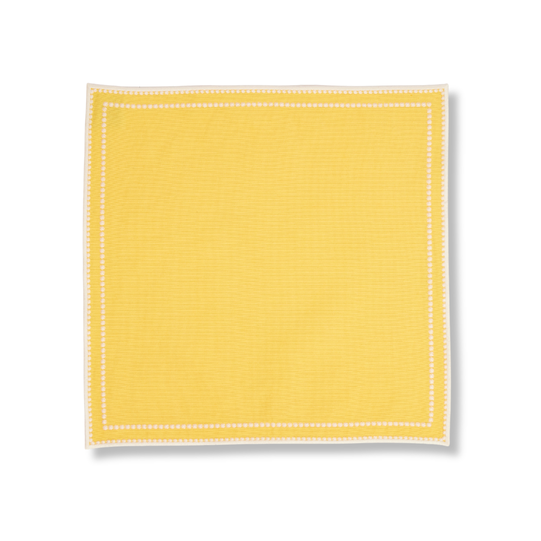 Rent: Daisy Yellow Napkin (40x40cm)