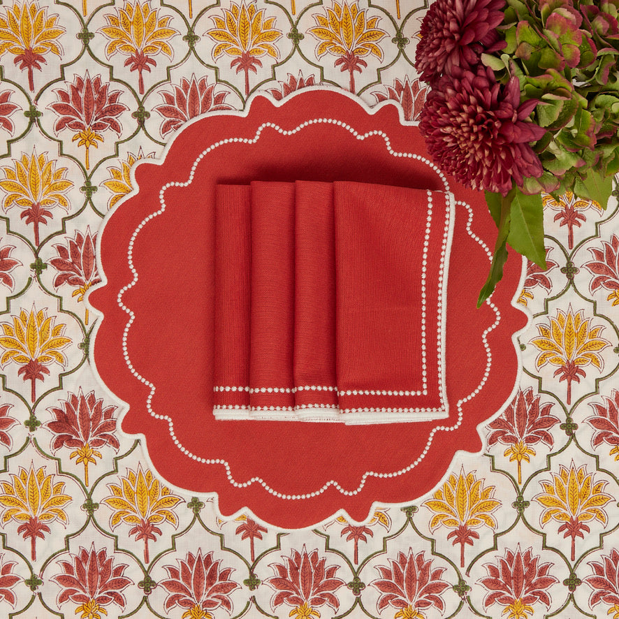 Rent: Burnt Orange Placemat (40cm)