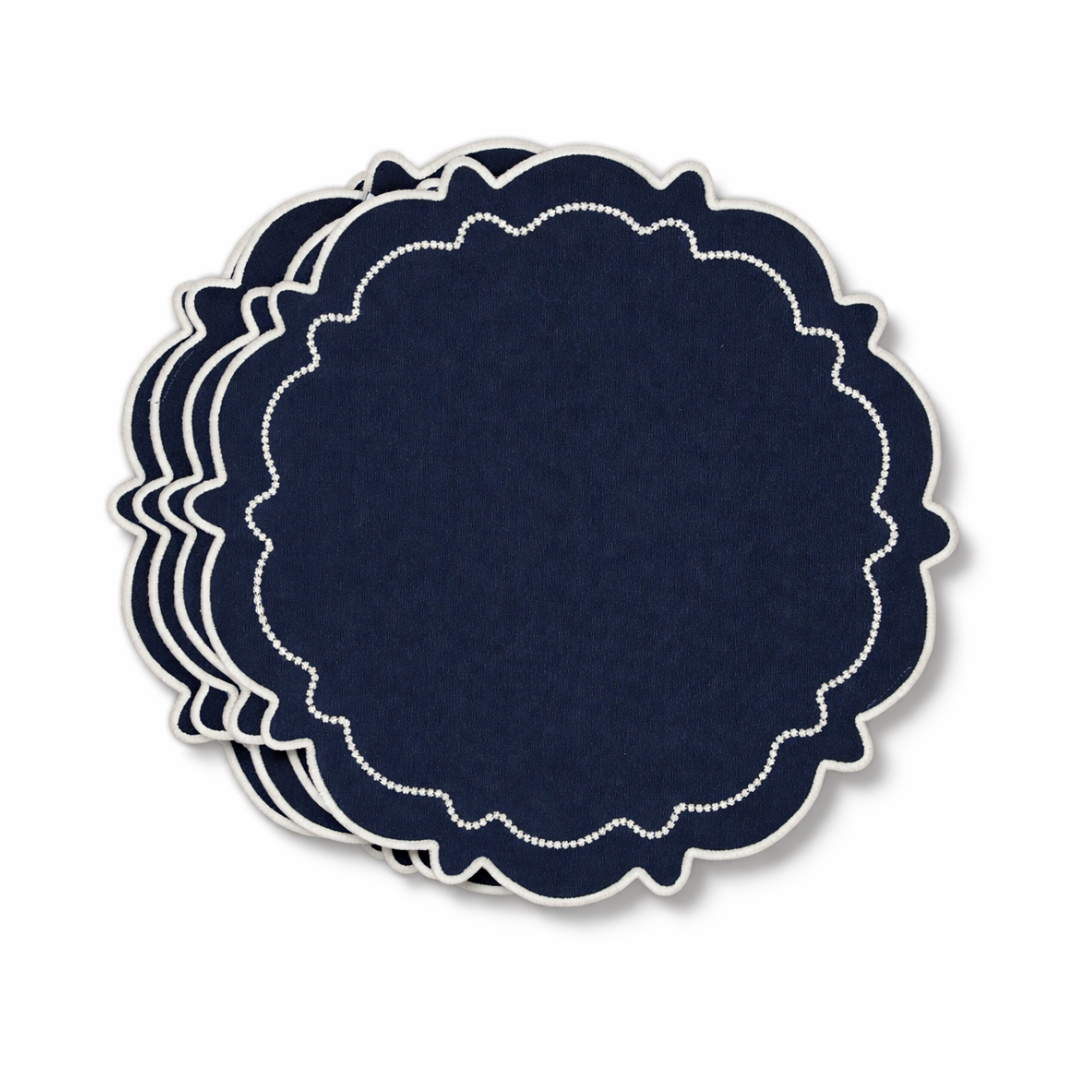 Rent: Abigail Midnight Blue Placemat (40cm)