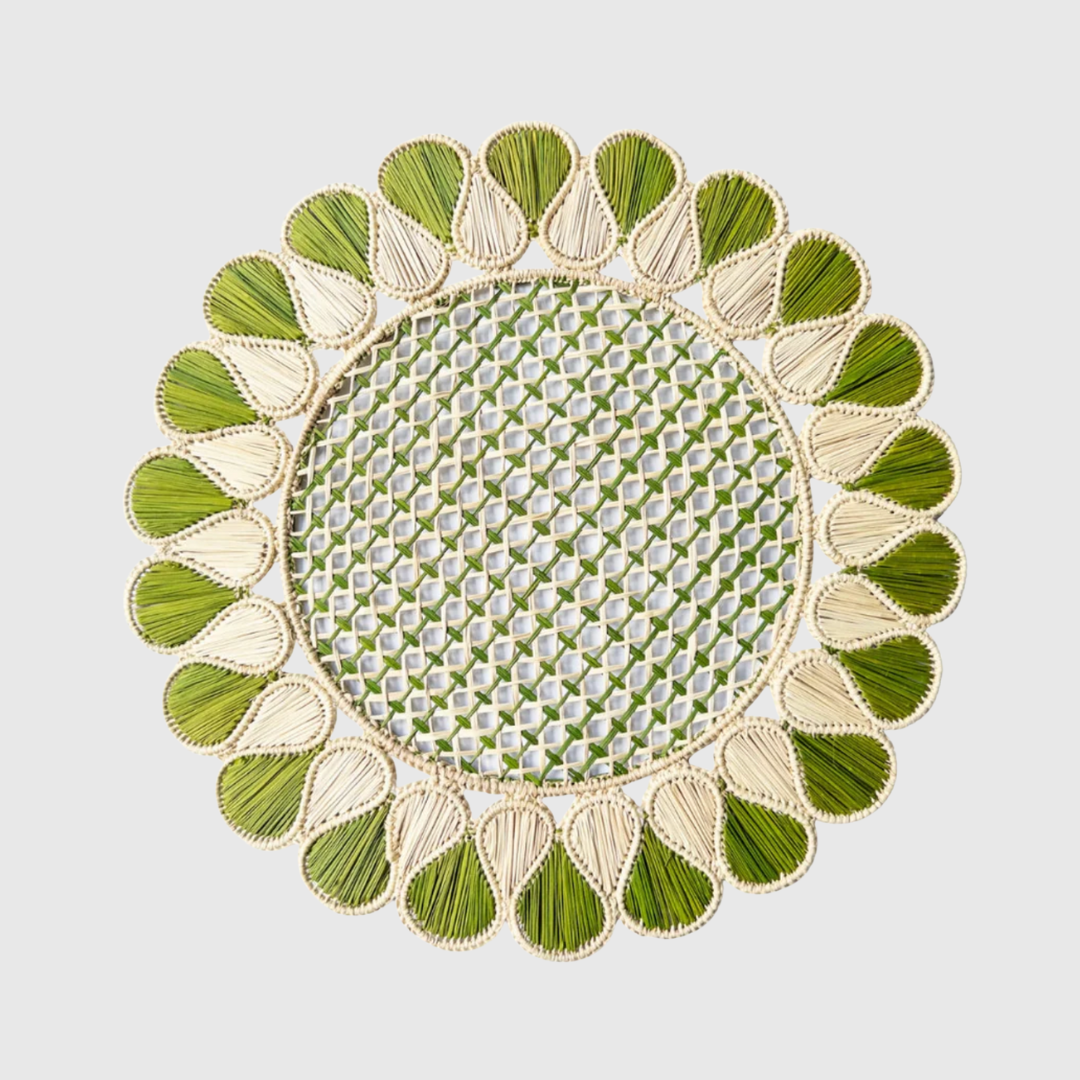 Rent: Willow Handwoven Green Placemat