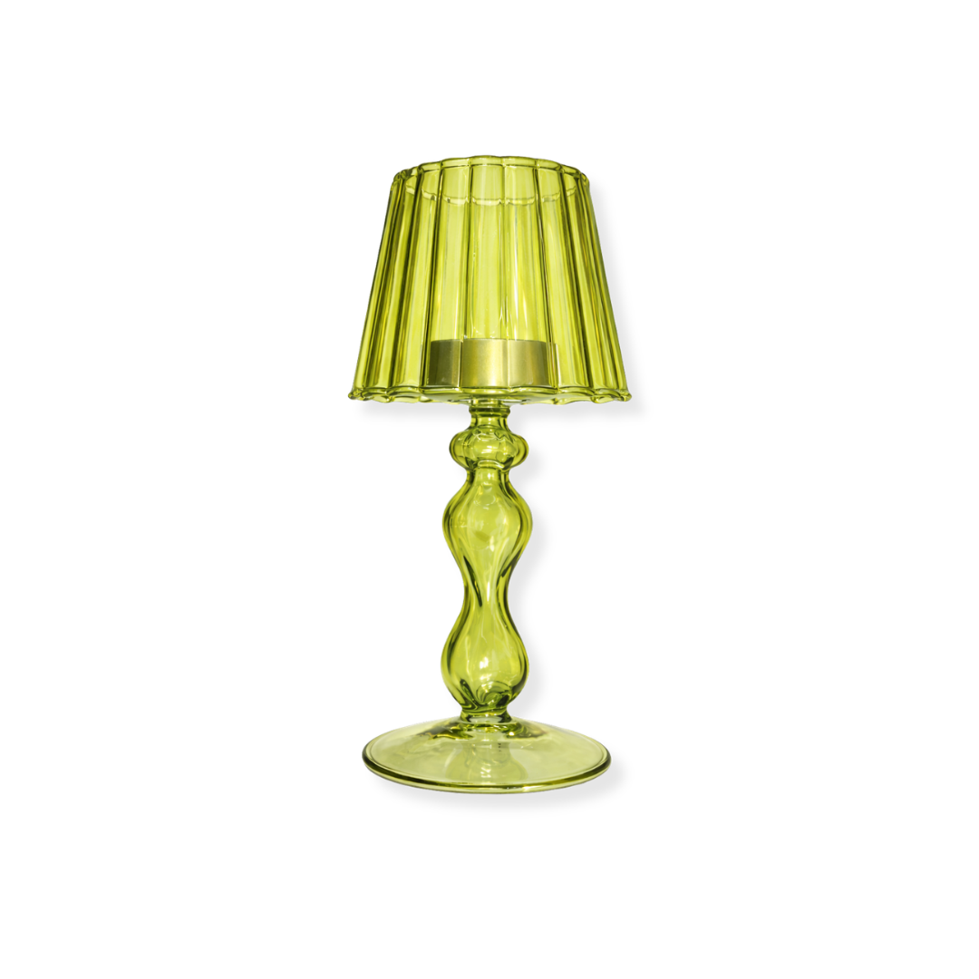 Rent: Green Tealight Lamp Holder (18.5cm)