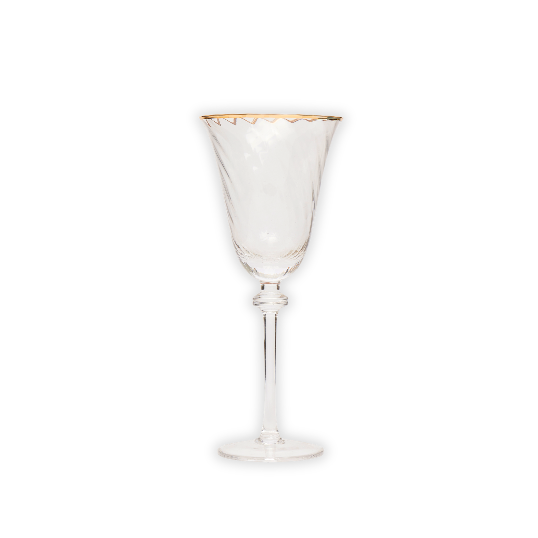 Rent: Gold Lumière White Wine Glass (22cm)