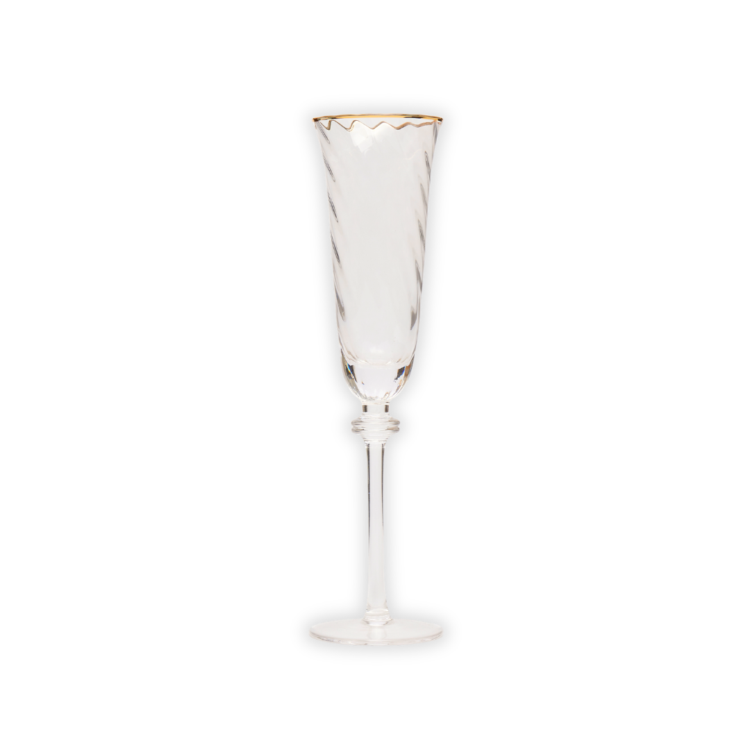 Rent: Gold Lumière Champagne Flute (26cm)