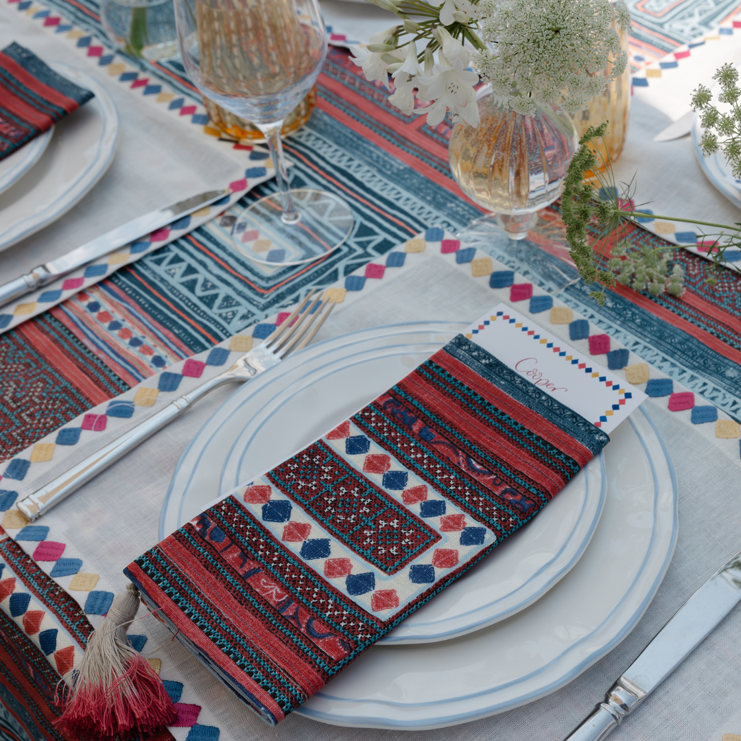 Archive Sale: Time Teller Napkins (set of 8) (Maison Margaux x Kit Kemp)