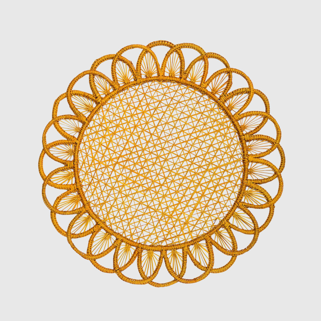 Rent: Juniper Handwoven Mustard Placemat