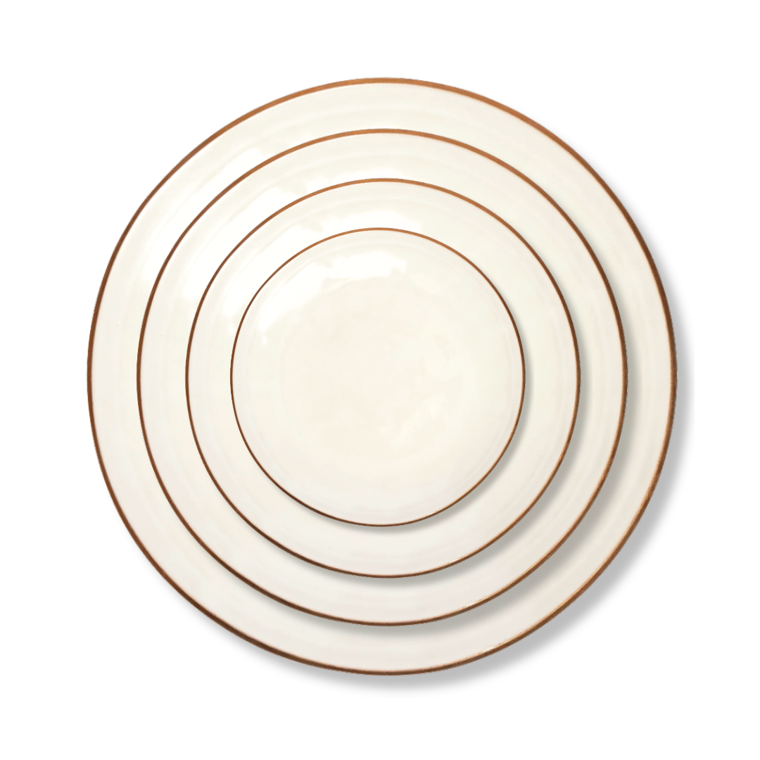 Rent: Natural Blush Gold Edge Set From