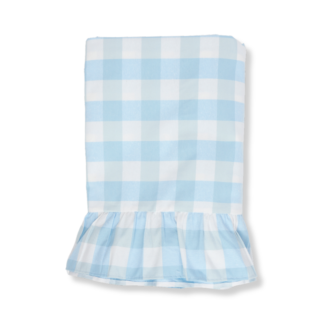 Archive Sale: Soft Blue Gingham Tablecloth (set of 3) (165 x 295cm)