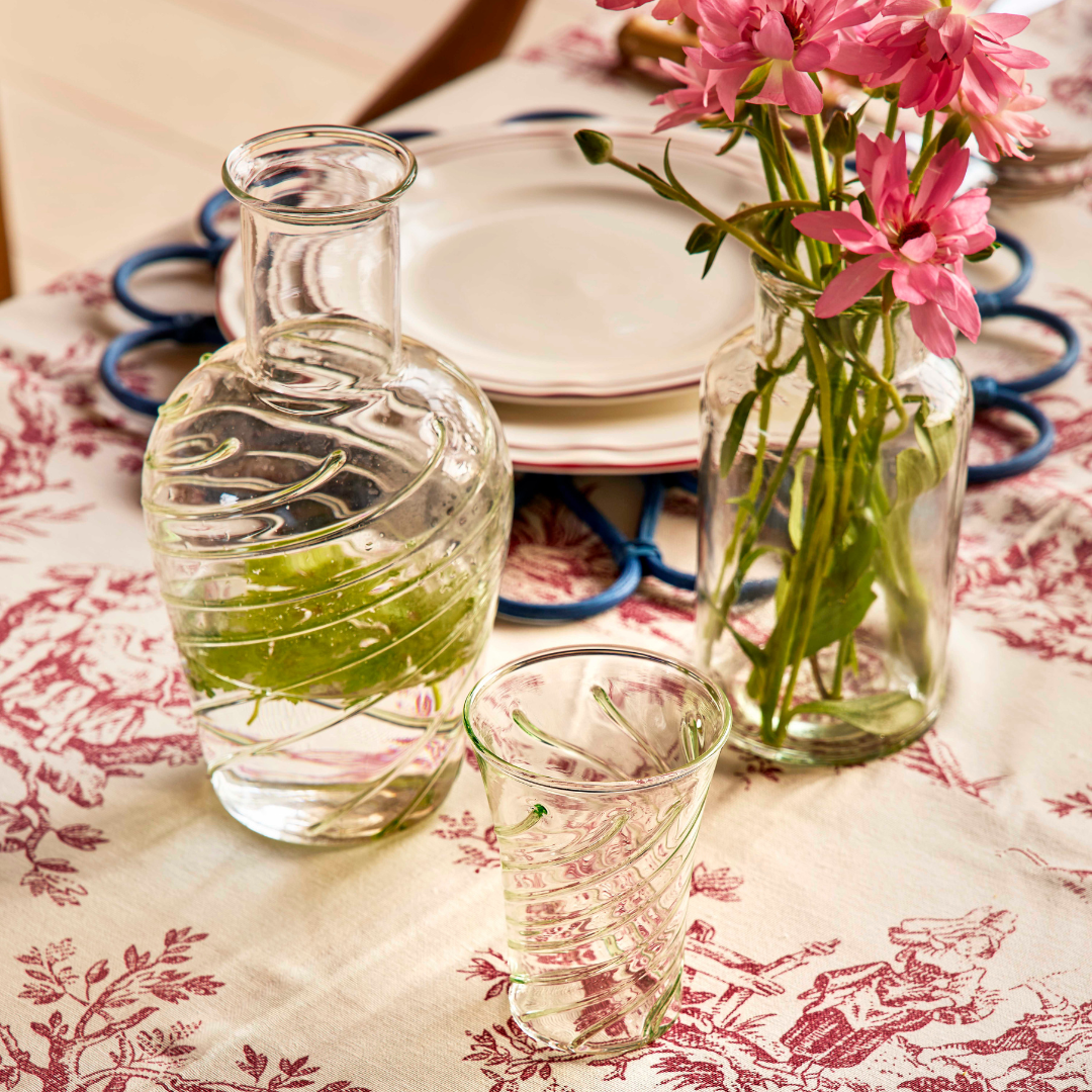 Rent: Green Swirl Carafe (21.5cm)