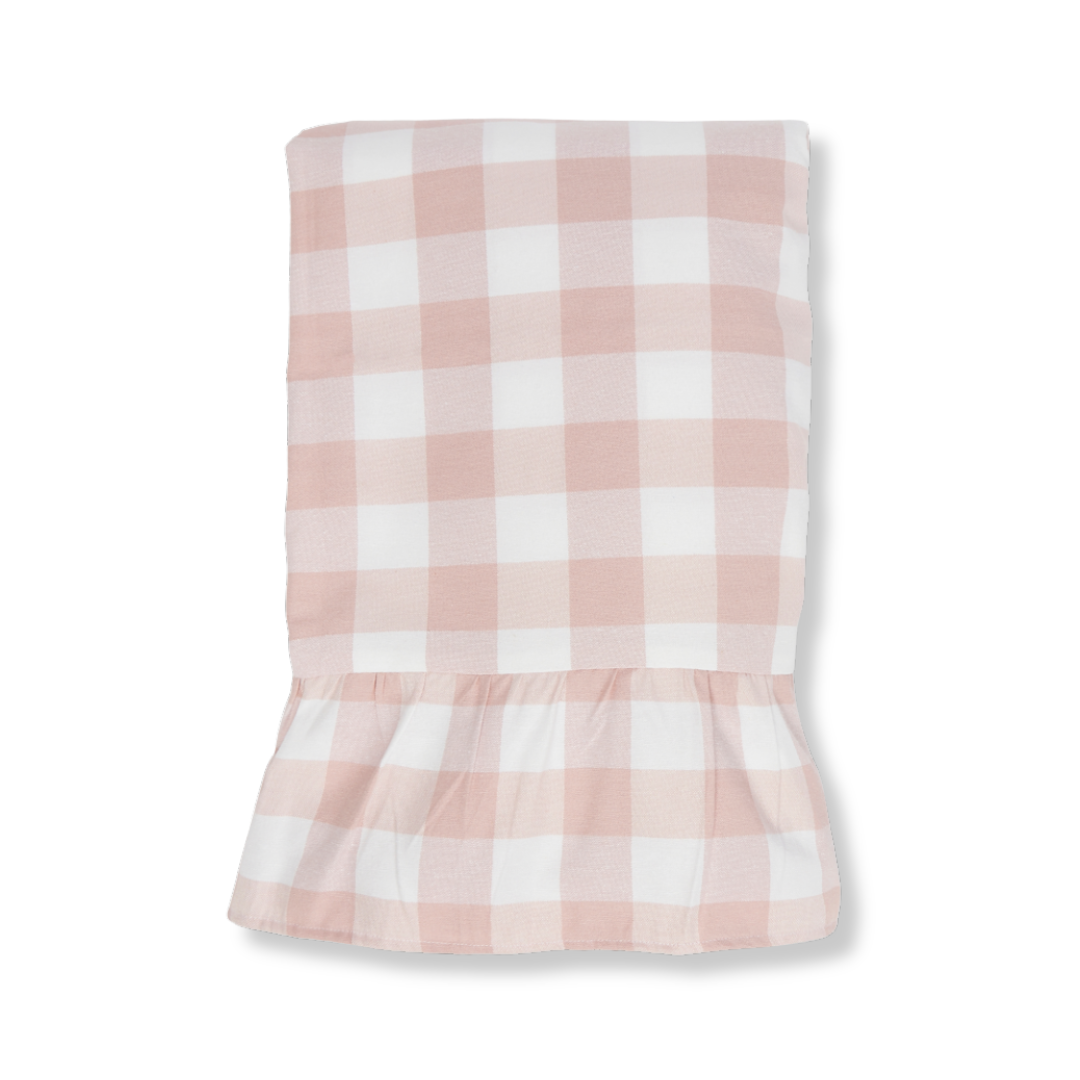 Archive Sale: Blush Pink Gingham Tablecloth (165 x 295cm)
