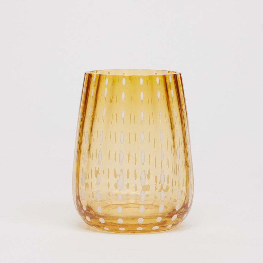 Speckled Amber Water Glass (set of 4)