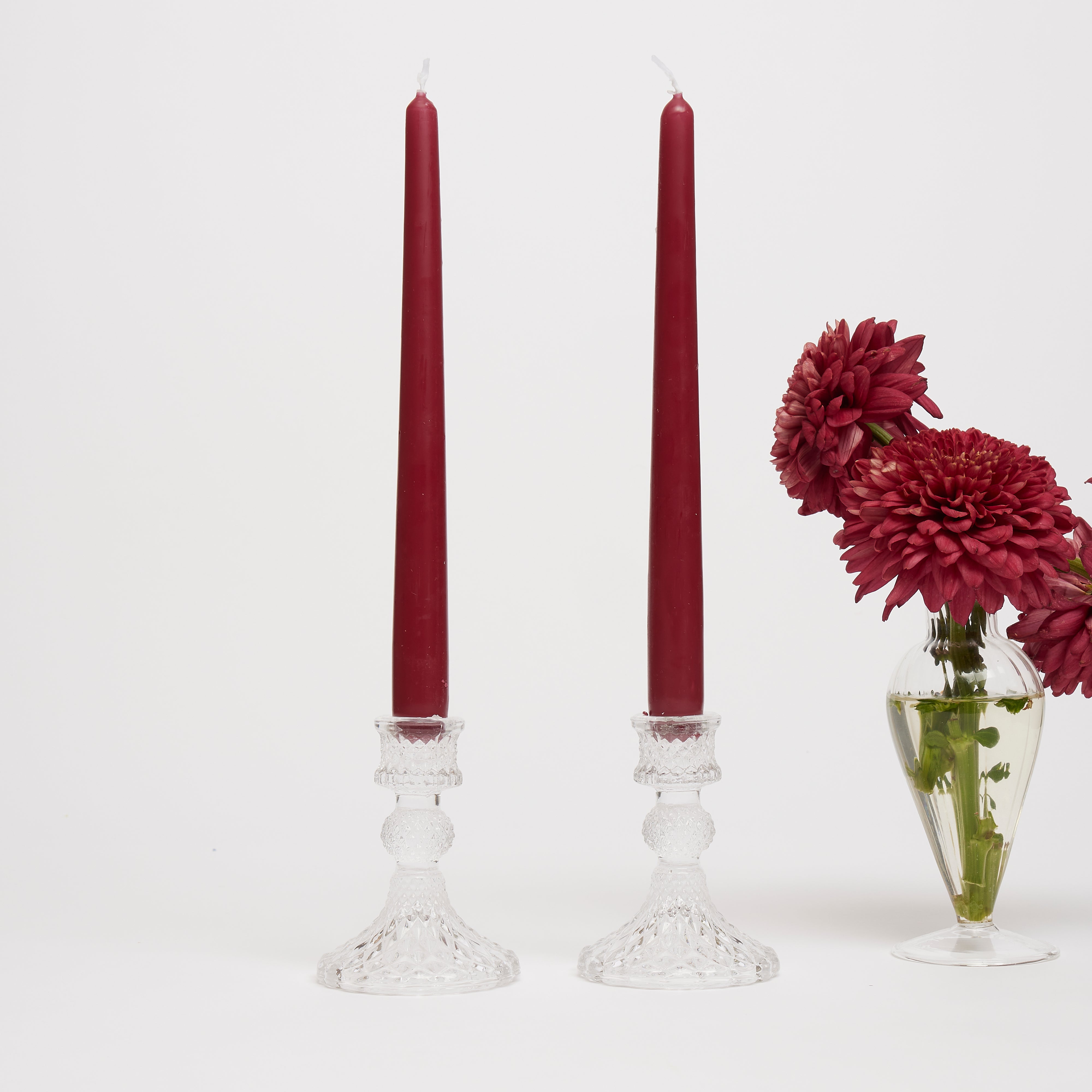 Ottile Glass Candle Holders (pair)