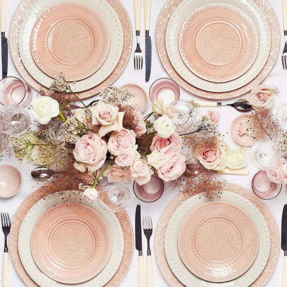 Preloved Sale: Portuguese Pink Dinner (set of 6) (29cm)