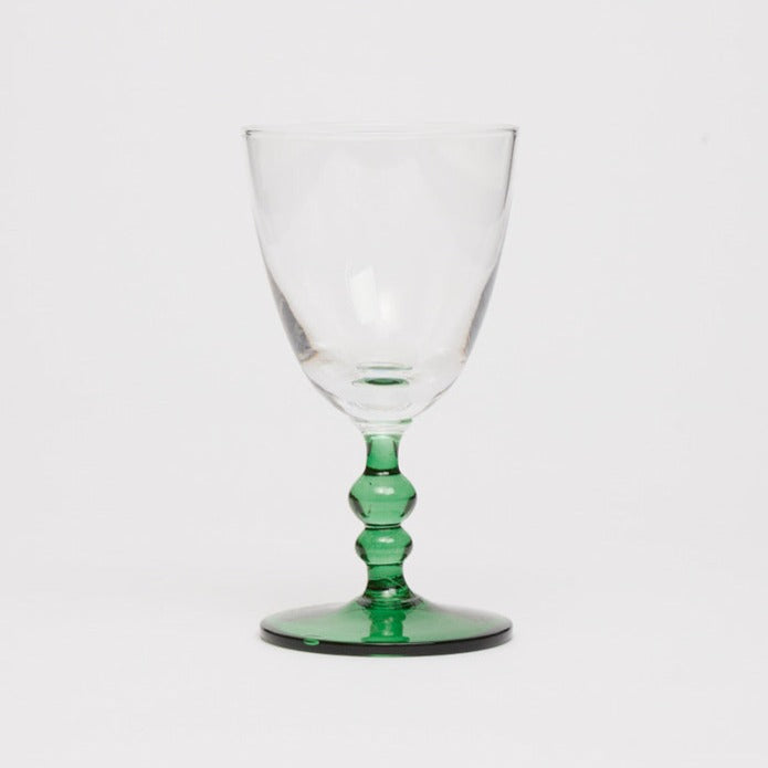 Green Footed Port Glasses (set of 4)