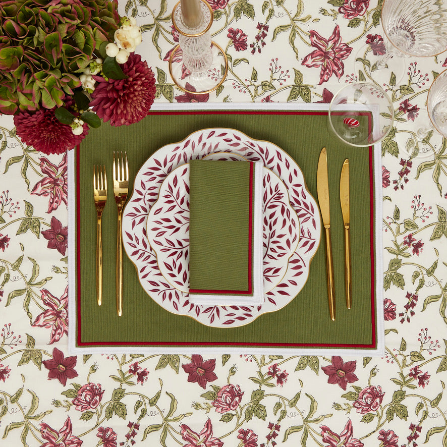 Festive Green Placemats (set of 4)