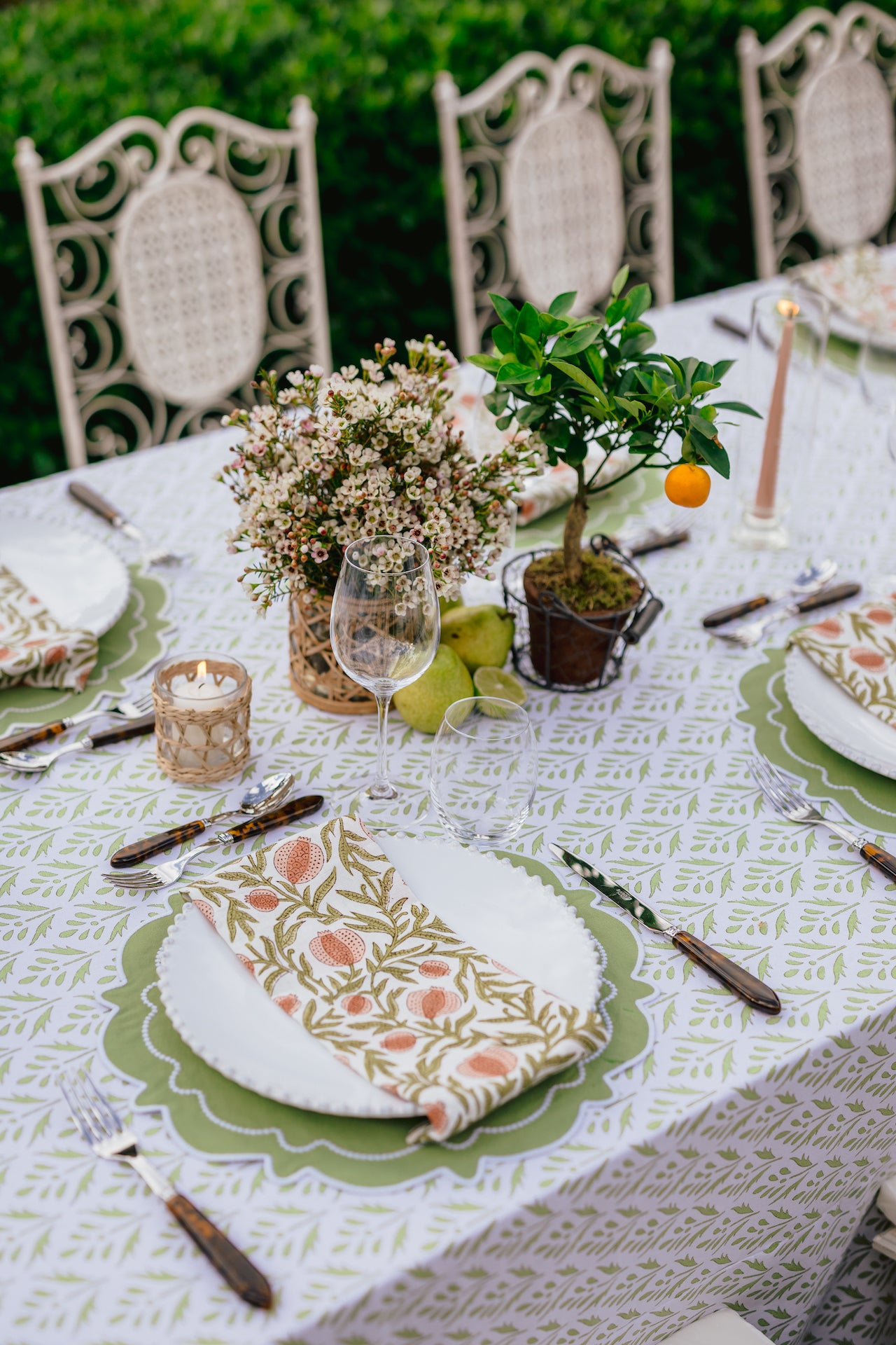Rent: Esme Green Tablecloth
